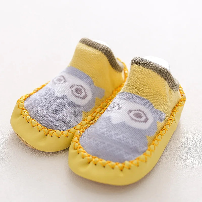 Baby Socks Slippers With Rubber Soles Girl Boy Infant Newborn Children Floor Socks Shoes Anti Slip Soft Sole Toddlers