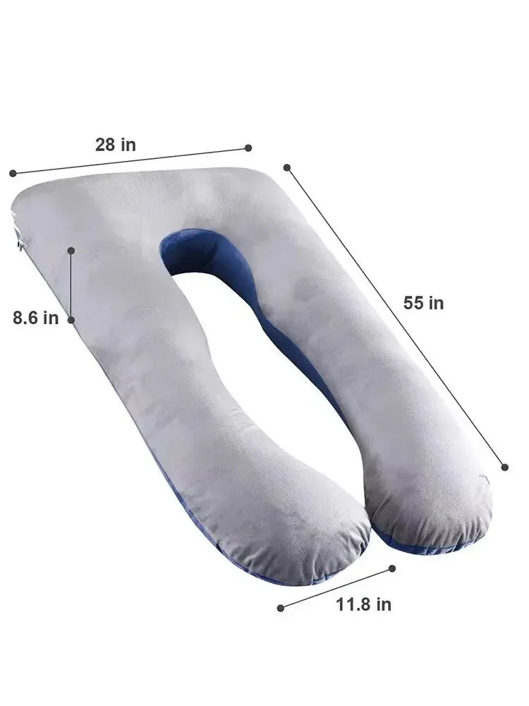 Multifunctional Pregnant Women's Pillow Side Lying Pillow Pure Cotton Detachable and Washable U-shaped Napping Pillow