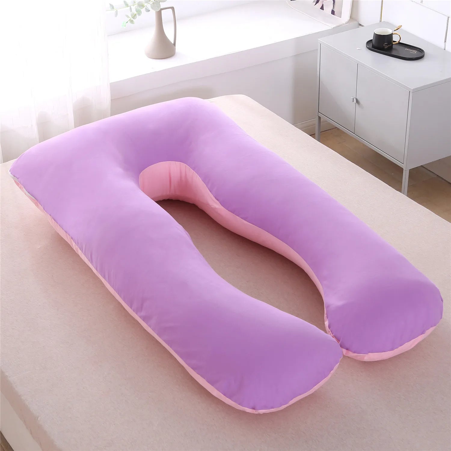 Multifunctional Pregnant Women's Pillow Side Lying Pillow Pure Cotton Detachable and Washable U-shaped Napping Pillow