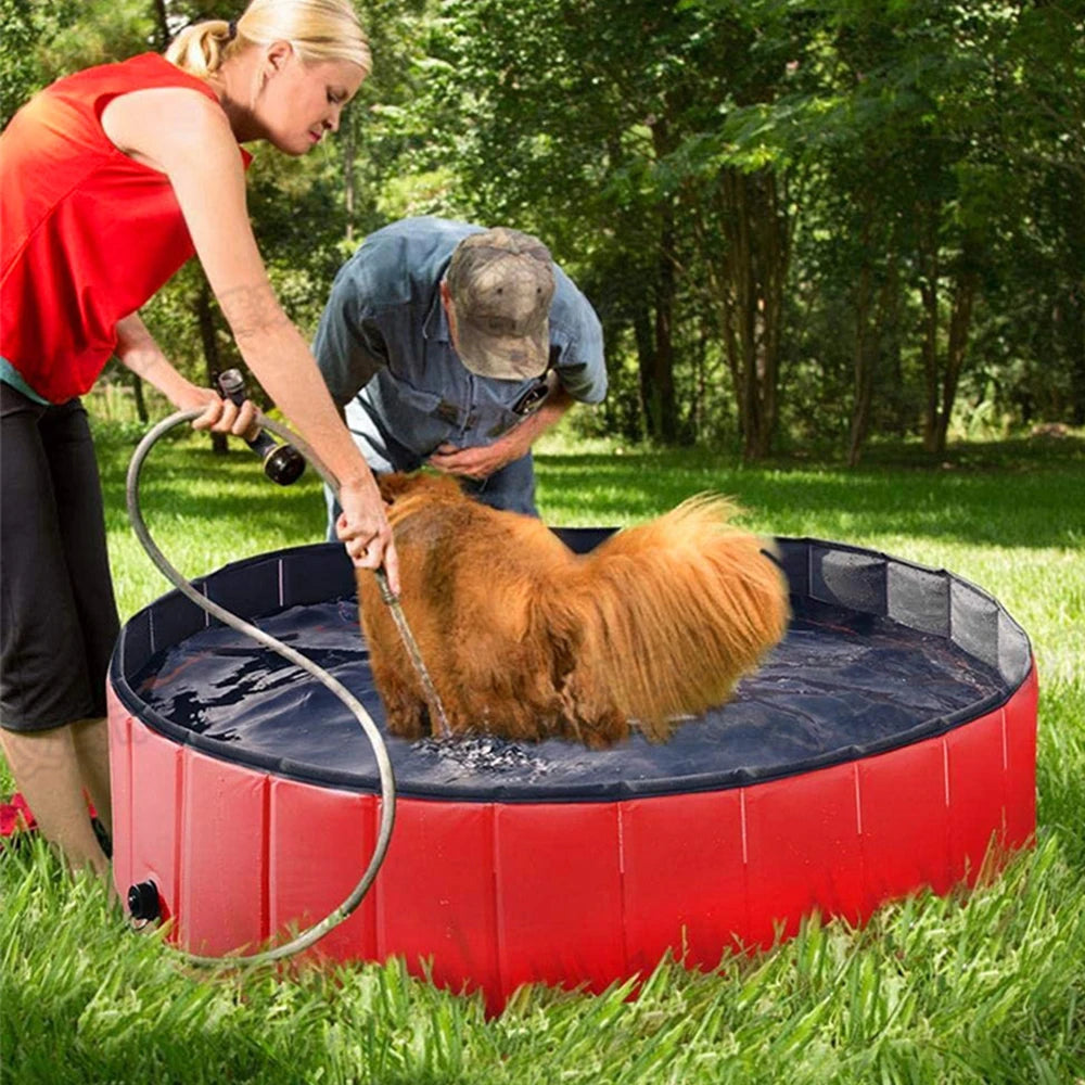 Foldable Dog Bath Plastic Children's Pool Professional Bathtub Foldable Pet Grooming Bathtub Children Baby and Toddler
