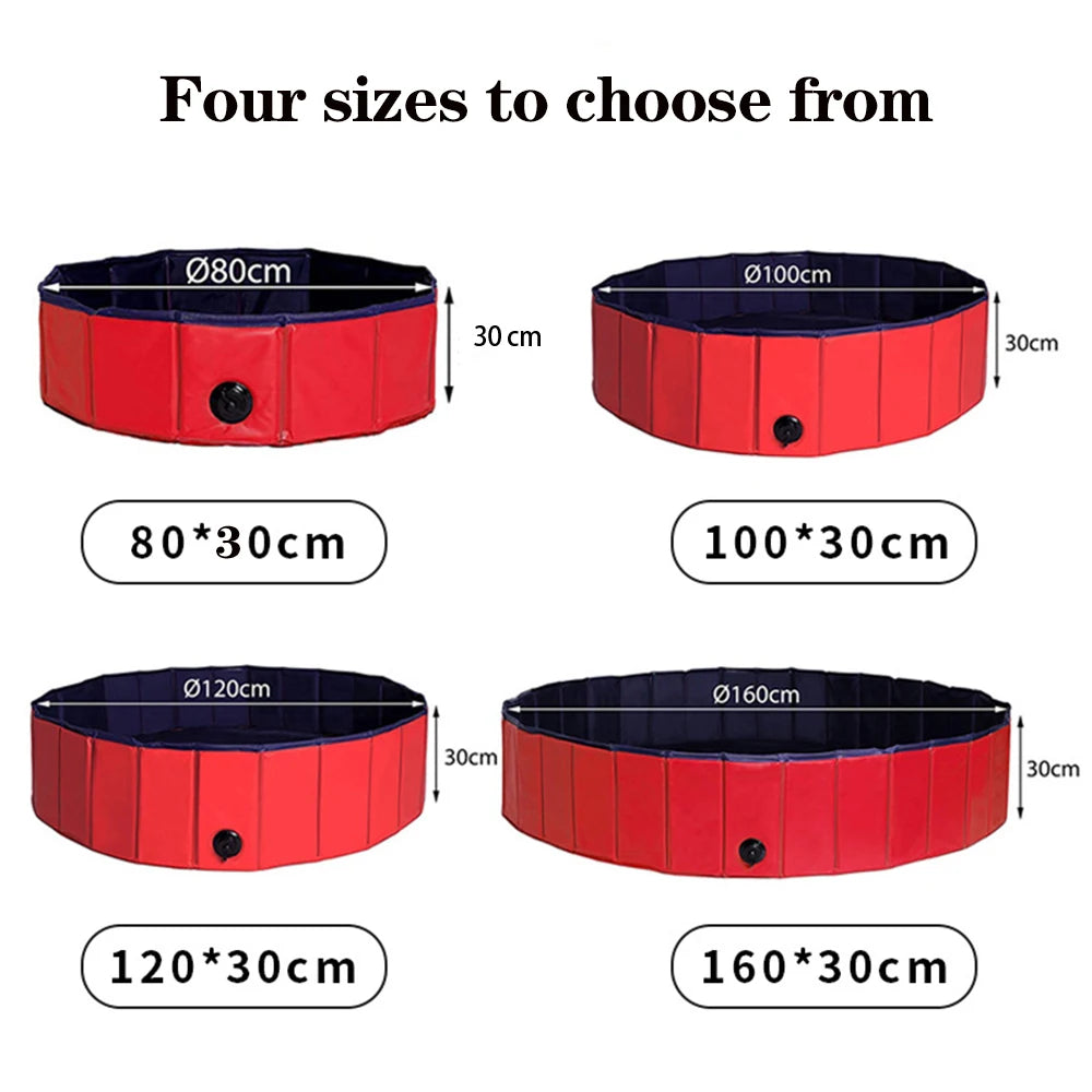 Foldable Dog Bath Plastic Children's Pool Professional Bathtub Foldable Pet Grooming Bathtub Children Baby and Toddler