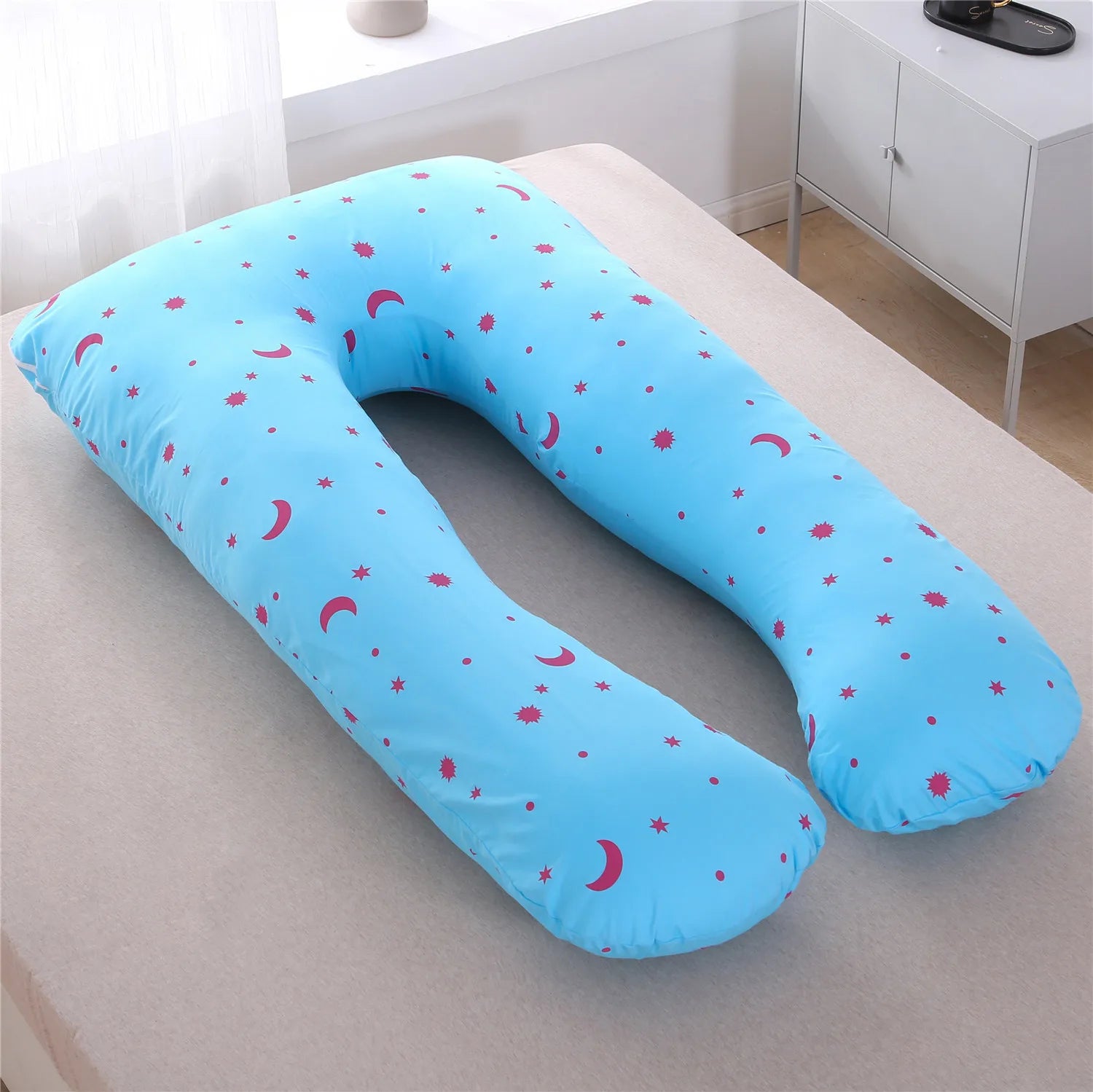 Multifunctional Pregnant Women's Pillow Side Lying Pillow Pure Cotton Detachable and Washable U-shaped Napping Pillow