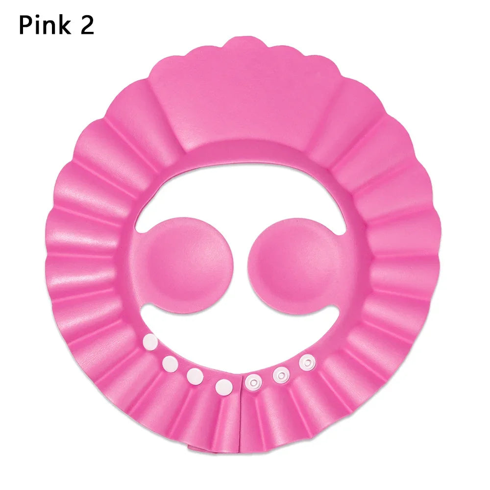 1PC Adjustable Baby Shower Caps Kids Shampoo Hat Bath Shield Waterproof Ear Eye Protection Visor Portable Child Wash Hair