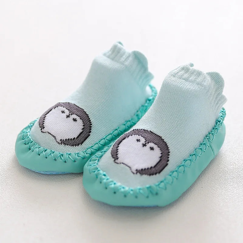 Baby Socks Slippers With Rubber Soles Girl Boy Infant Newborn Children Floor Socks Shoes Anti Slip Soft Sole Toddlers