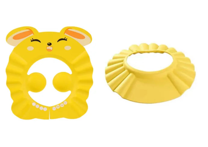 Baby Shower Soft Cap Adjustable Hair Wash Hat for Kids Ear Protection Safe Children Shampoo Bathing Shower Protect