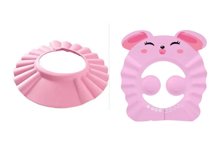 Baby Shower Soft Cap Adjustable Hair Wash Hat for Kids Ear Protection Safe Children Shampoo Bathing Shower Protect