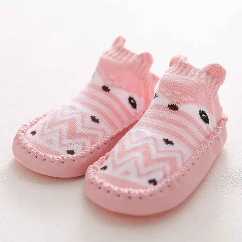 Baby Socks Slippers With Rubber Soles Girl Boy Infant Newborn Children Floor Socks Shoes Anti Slip Soft Sole Toddlers