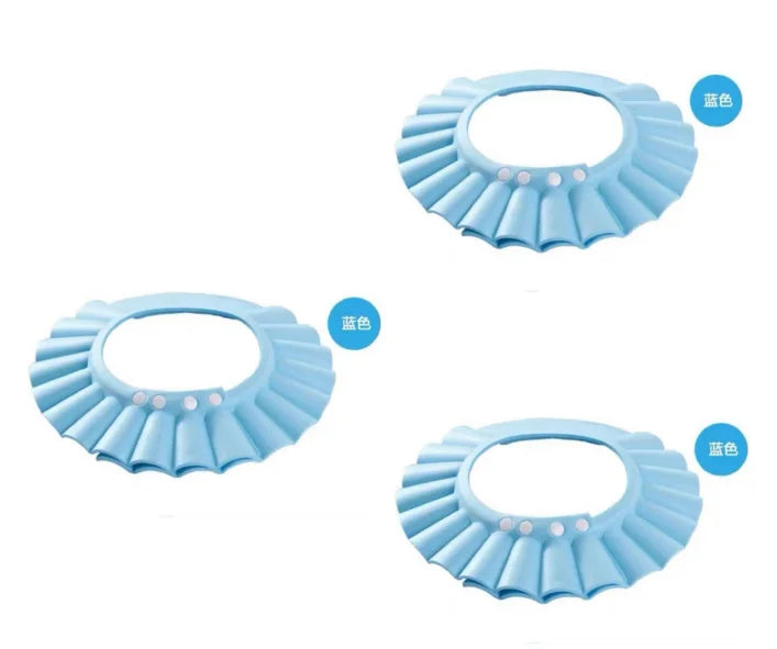Baby Shower Soft Cap Adjustable Hair Wash Hat for Kids Ear Protection Safe Children Shampoo Bathing Shower Protect