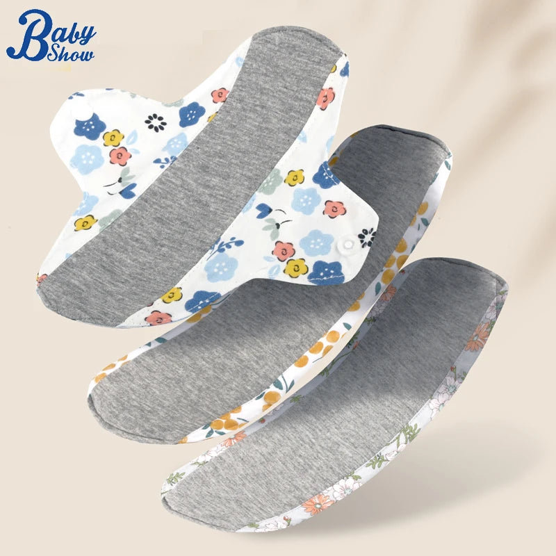 Babyshow 3pcs Menstrual Postpartum Reusable Panty Liner Graphene Daily Pads Period Relief Women Care Reusable