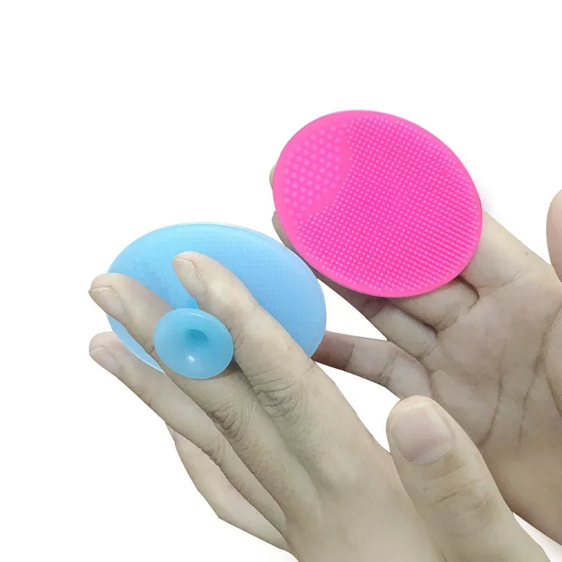 Silicone Shampoo Brush for Baby Infant Bathing Soft Silicone Boys Kids Shower Brush Head Hair Washing Massage Brushes