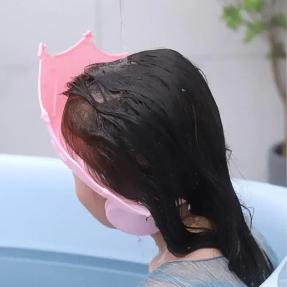 For Kids Ear Protection Safe Children Shampoo Bathing Adjustable Hair Wash Hat  Shower Protect Head Cover Baby Shower