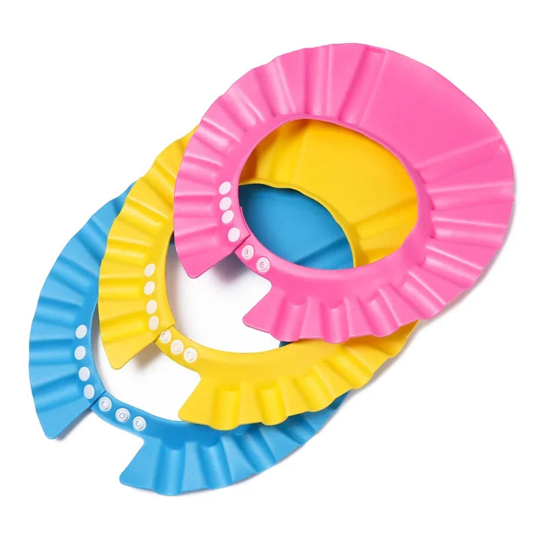 1PC Adjustable Baby Shower Caps Kids Shampoo Hat Bath Shield Waterproof Ear Eye Protection Visor Portable Child Wash Hair
