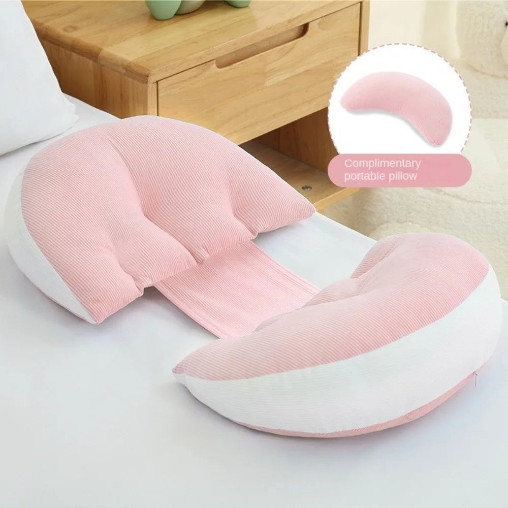 Pregnant Women's Waist Pillow Soft Comfort Maternity Pillow U Shaped Abdominal Support Pregnancy Cushion Sleeping Pillow