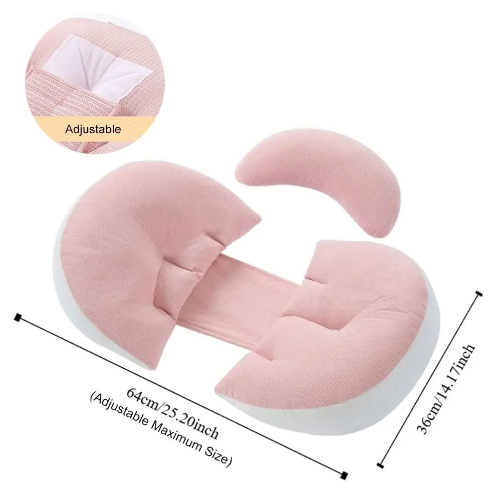 Pregnant Women's Waist Pillow Soft Comfort Maternity Pillow U Shaped Abdominal Support Pregnancy Cushion Sleeping Pillow
