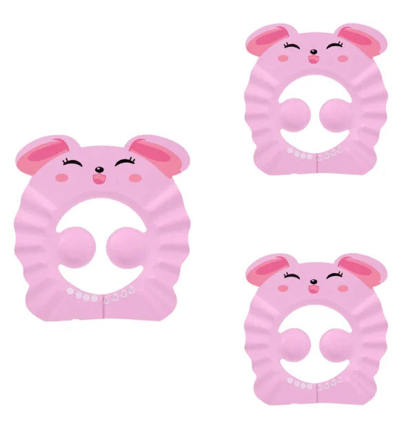 Baby Shower Soft Cap Adjustable Hair Wash Hat for Kids Ear Protection Safe Children Shampoo Bathing Shower Protect