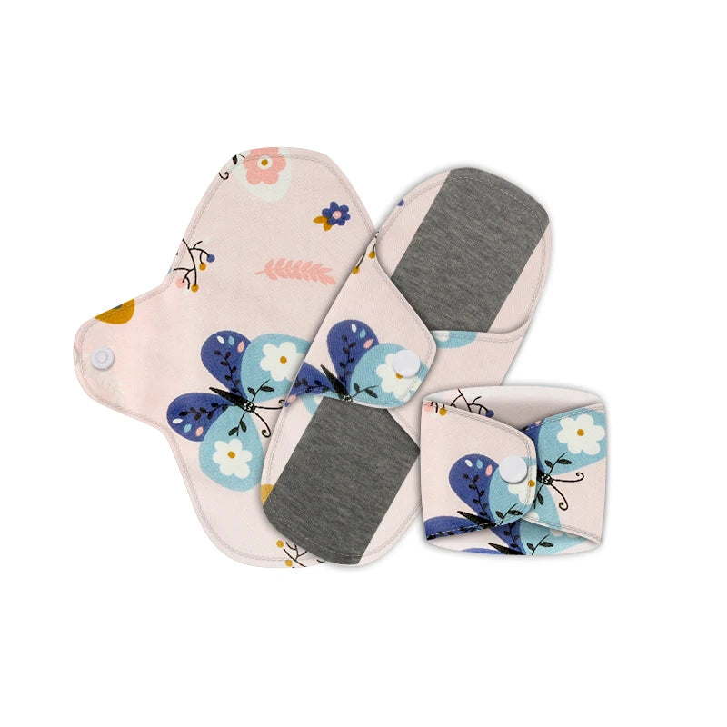 Babyshow 3pcs Menstrual Postpartum Reusable Panty Liner Graphene Daily Pads Period Relief Women Care Reusable