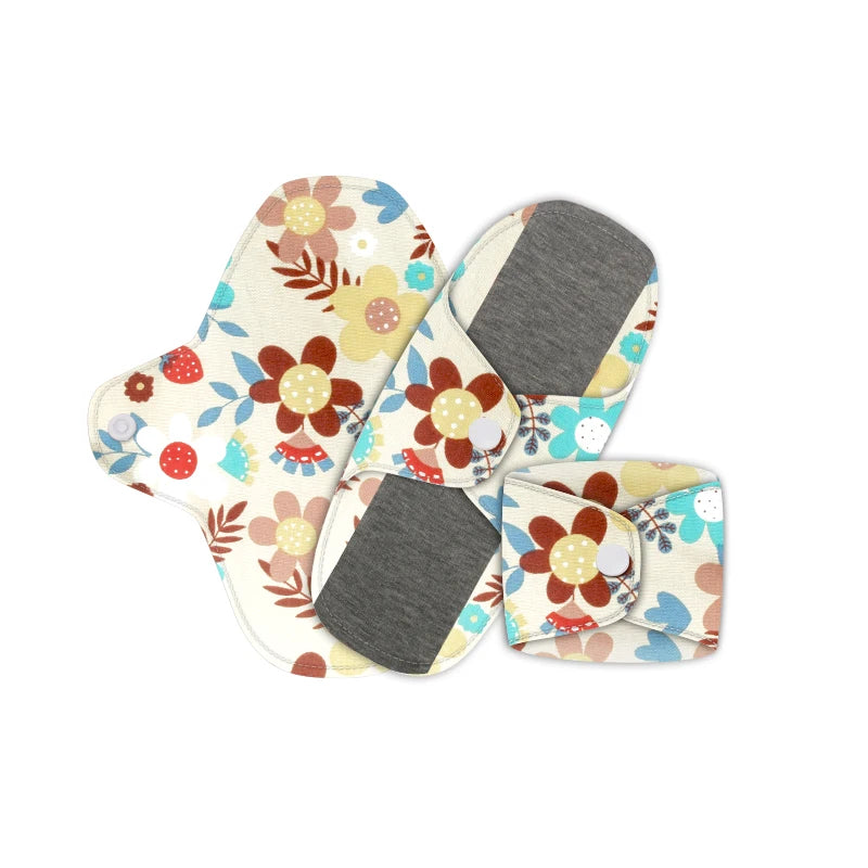Babyshow 3pcs Menstrual Postpartum Reusable Panty Liner Graphene Daily Pads Period Relief Women Care Reusable