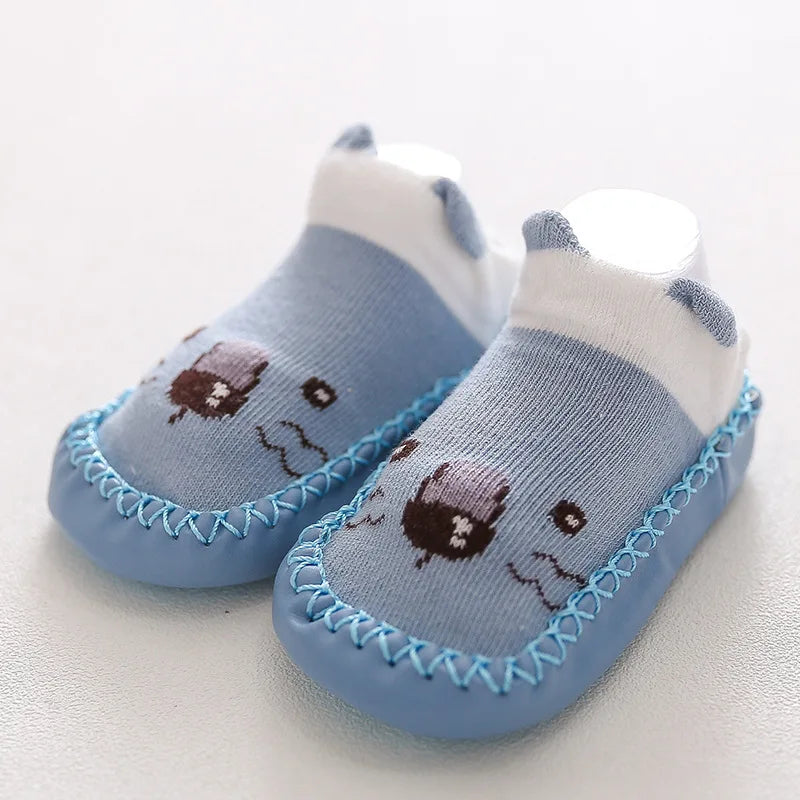 Baby Socks Slippers With Rubber Soles Girl Boy Infant Newborn Children Floor Socks Shoes Anti Slip Soft Sole Toddlers