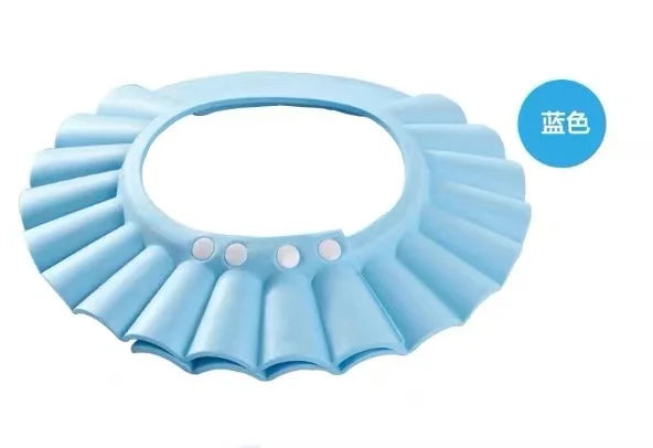 Baby Shower Soft Cap Adjustable Hair Wash Hat for Kids Ear Protection Safe Children Shampoo Bathing Shower Protect