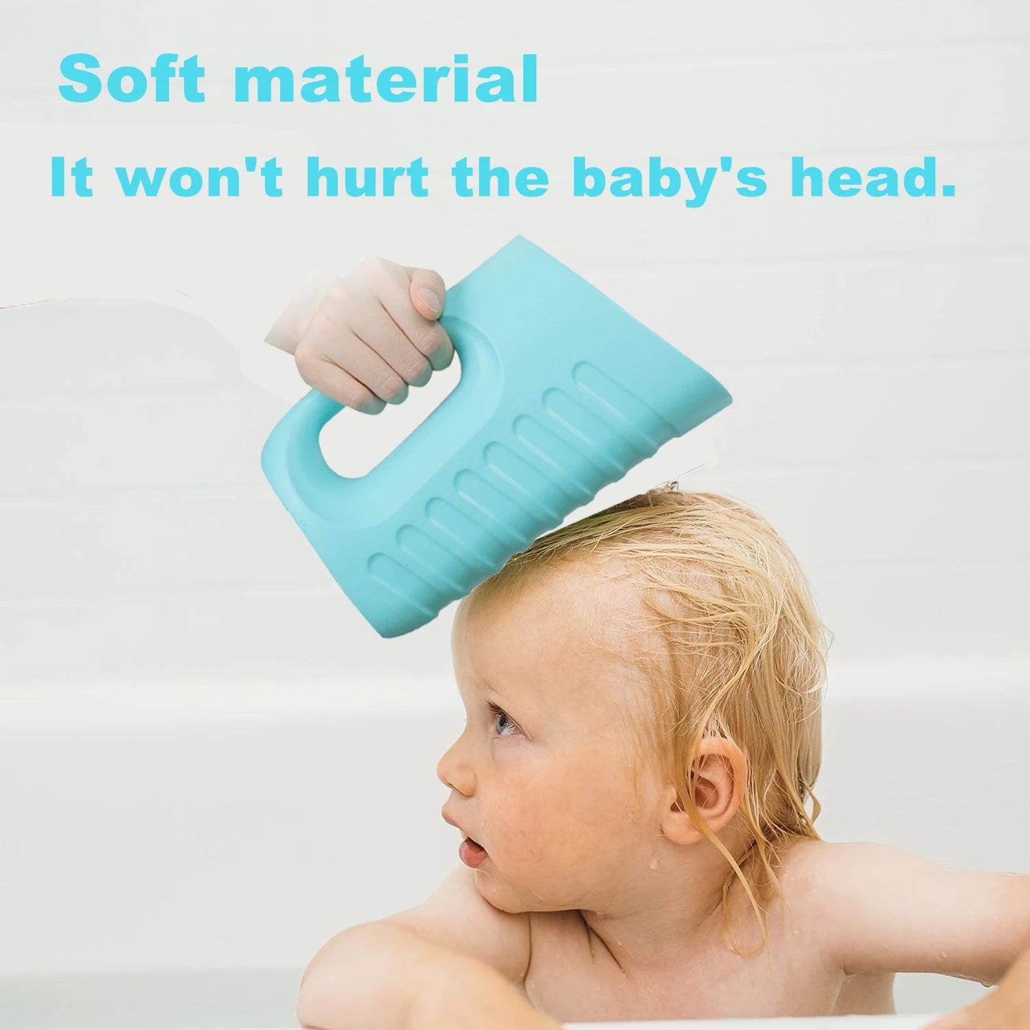 Baby Shampoo Cup Eva Soft Material  Child Washing Hair Cup Kids Bath Tool Multifunctional Bathroom Products