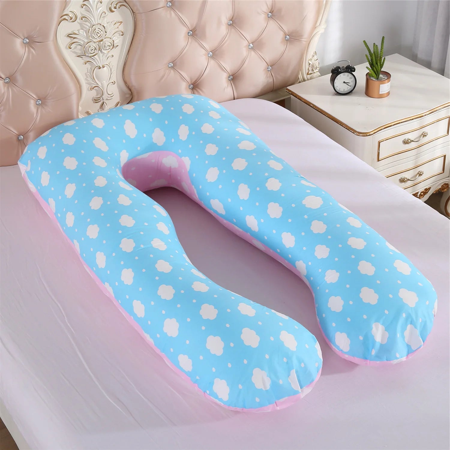 Multifunctional Pregnant Women's Pillow Side Lying Pillow Pure Cotton Detachable and Washable U-shaped Napping Pillow