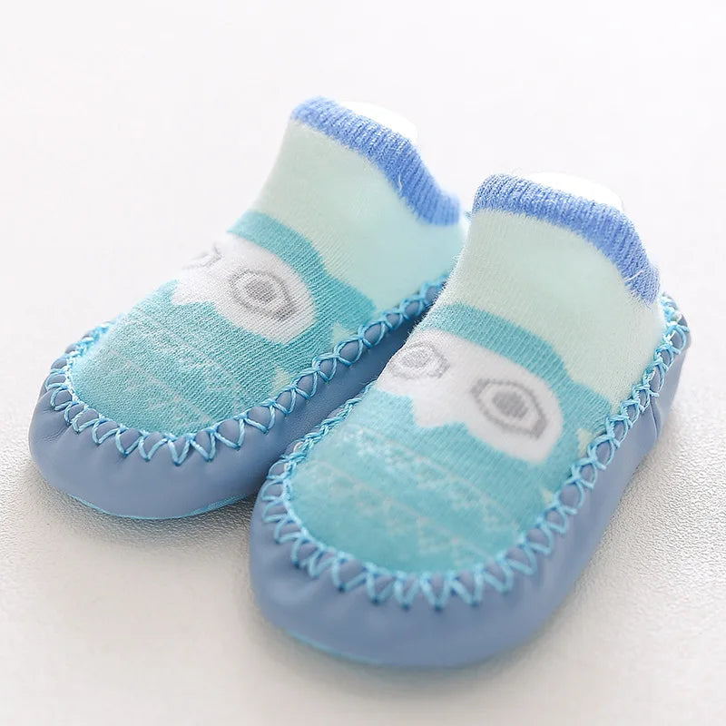 Baby Socks Slippers With Rubber Soles Girl Boy Infant Newborn Children Floor Socks Shoes Anti Slip Soft Sole Toddlers