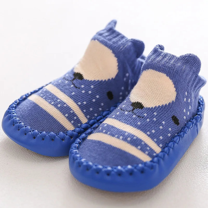 Baby Socks Slippers With Rubber Soles Girl Boy Infant Newborn Children Floor Socks Shoes Anti Slip Soft Sole Toddlers