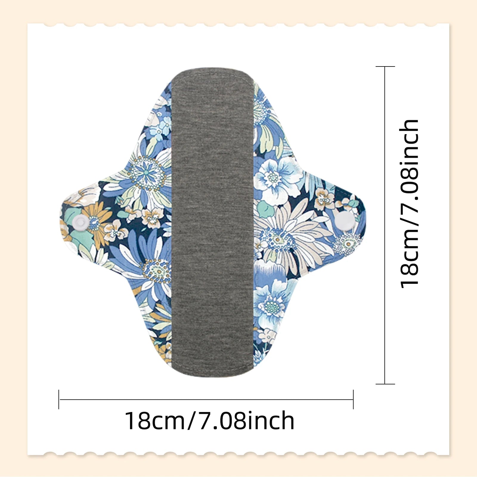 Babyshow 3pcs Menstrual Postpartum Reusable Panty Liner Graphene Daily Pads Period Relief Women Care Reusable