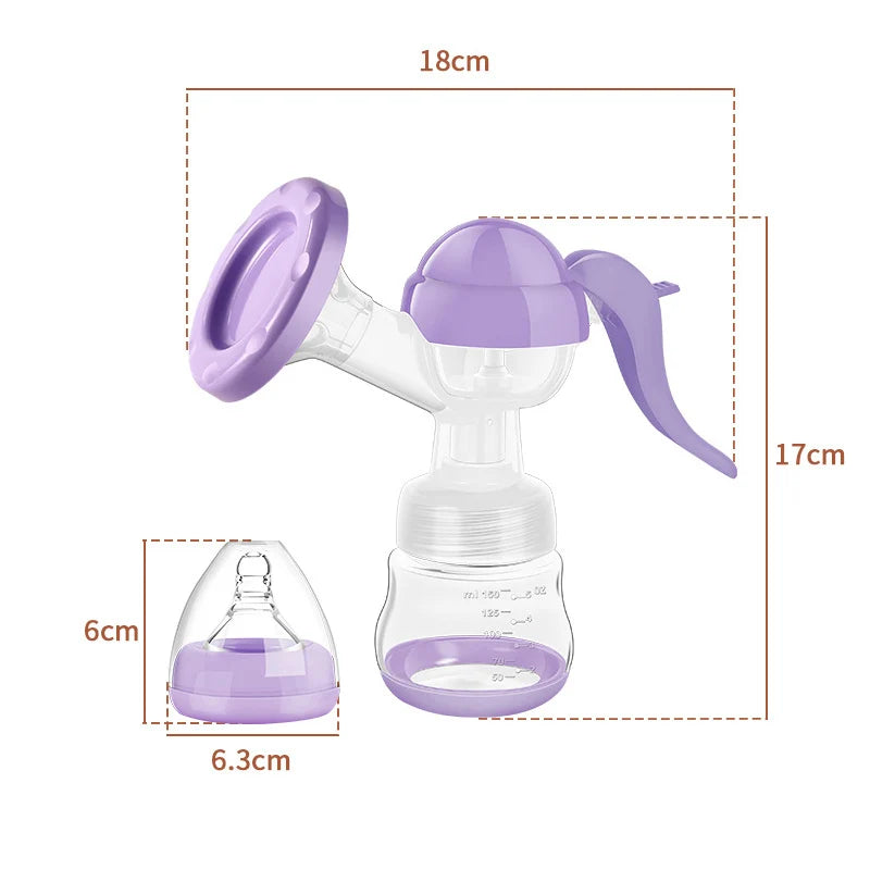 Breast Pump Baby Nipple Manual Suction Milk Pump Feeding Breasts Pumps Milk Bottle Sucking Postpartum Supplies