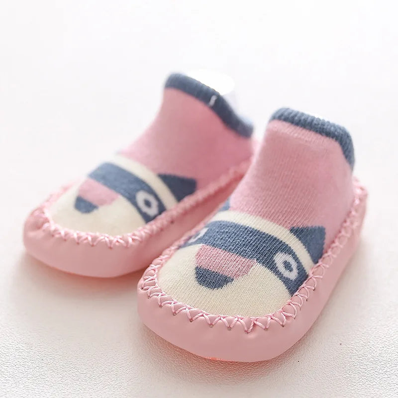 Baby Socks Slippers With Rubber Soles Girl Boy Infant Newborn Children Floor Socks Shoes Anti Slip Soft Sole Toddlers