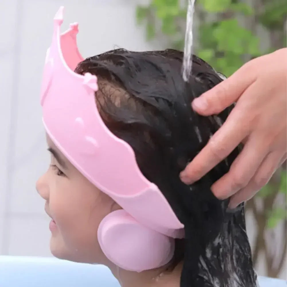 For Kids Ear Protection Safe Children Shampoo Bathing Adjustable Hair Wash Hat  Shower Protect Head Cover Baby Shower