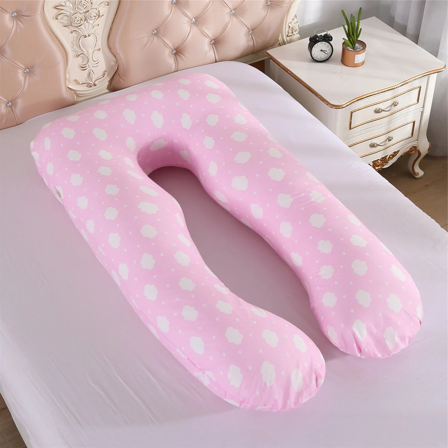 Multifunctional Pregnant Women's Pillow Side Lying Pillow Pure Cotton Detachable and Washable U-shaped Napping Pillow
