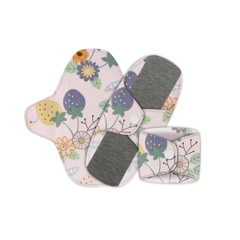 Babyshow 3pcs Menstrual Postpartum Reusable Panty Liner Graphene Daily Pads Period Relief Women Care Reusable