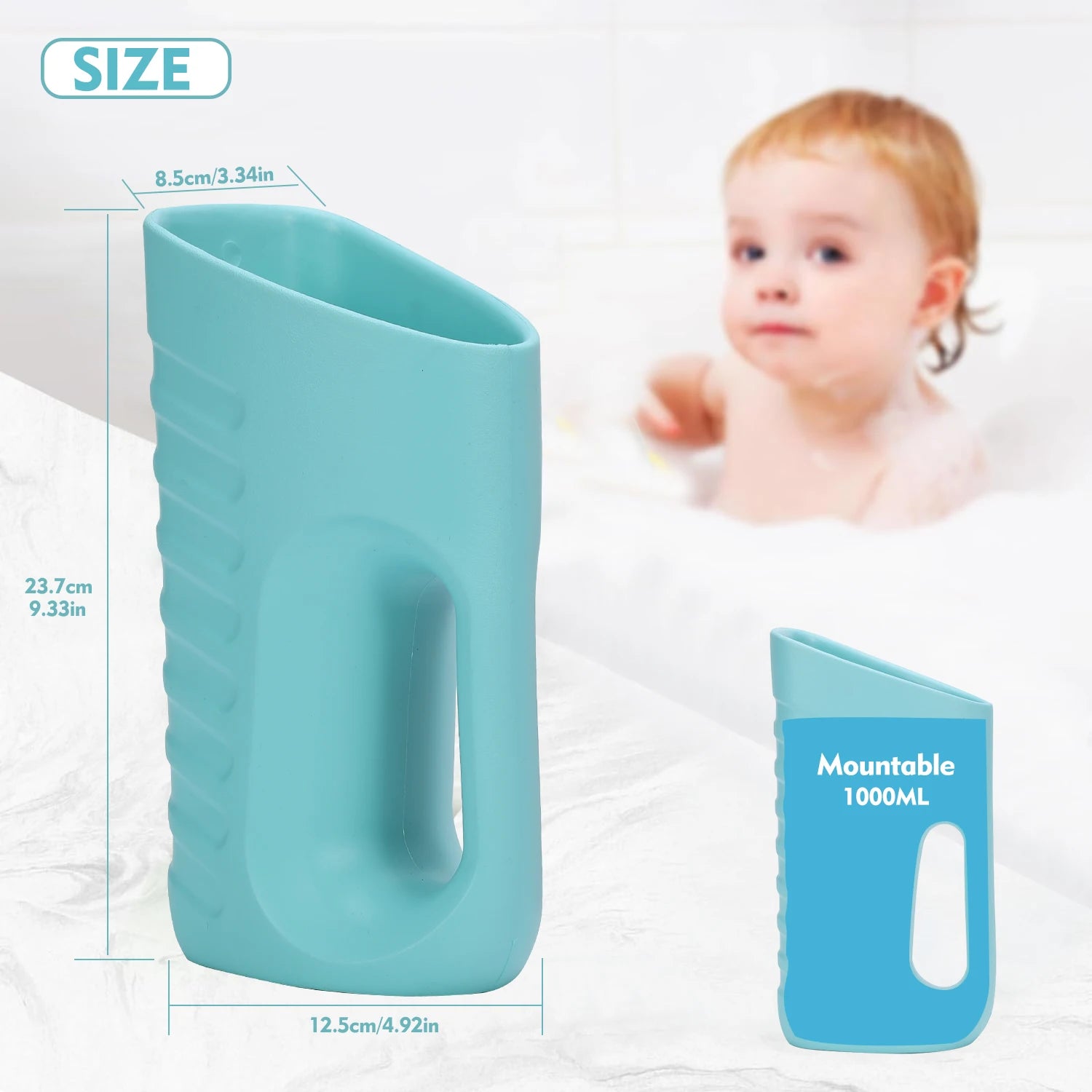 Baby Shampoo Cup Eva Soft Material  Child Washing Hair Cup Kids Bath Tool Multifunctional Bathroom Products
