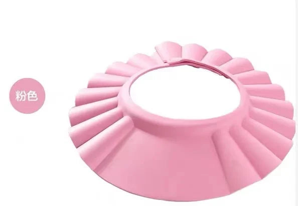 Baby Shower Soft Cap Adjustable Hair Wash Hat for Kids Ear Protection Safe Children Shampoo Bathing Shower Protect
