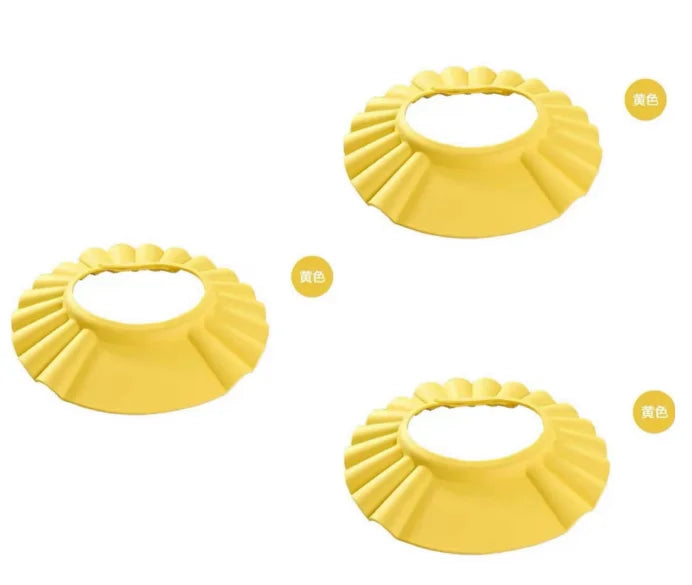 Baby Shower Soft Cap Adjustable Hair Wash Hat for Kids Ear Protection Safe Children Shampoo Bathing Shower Protect